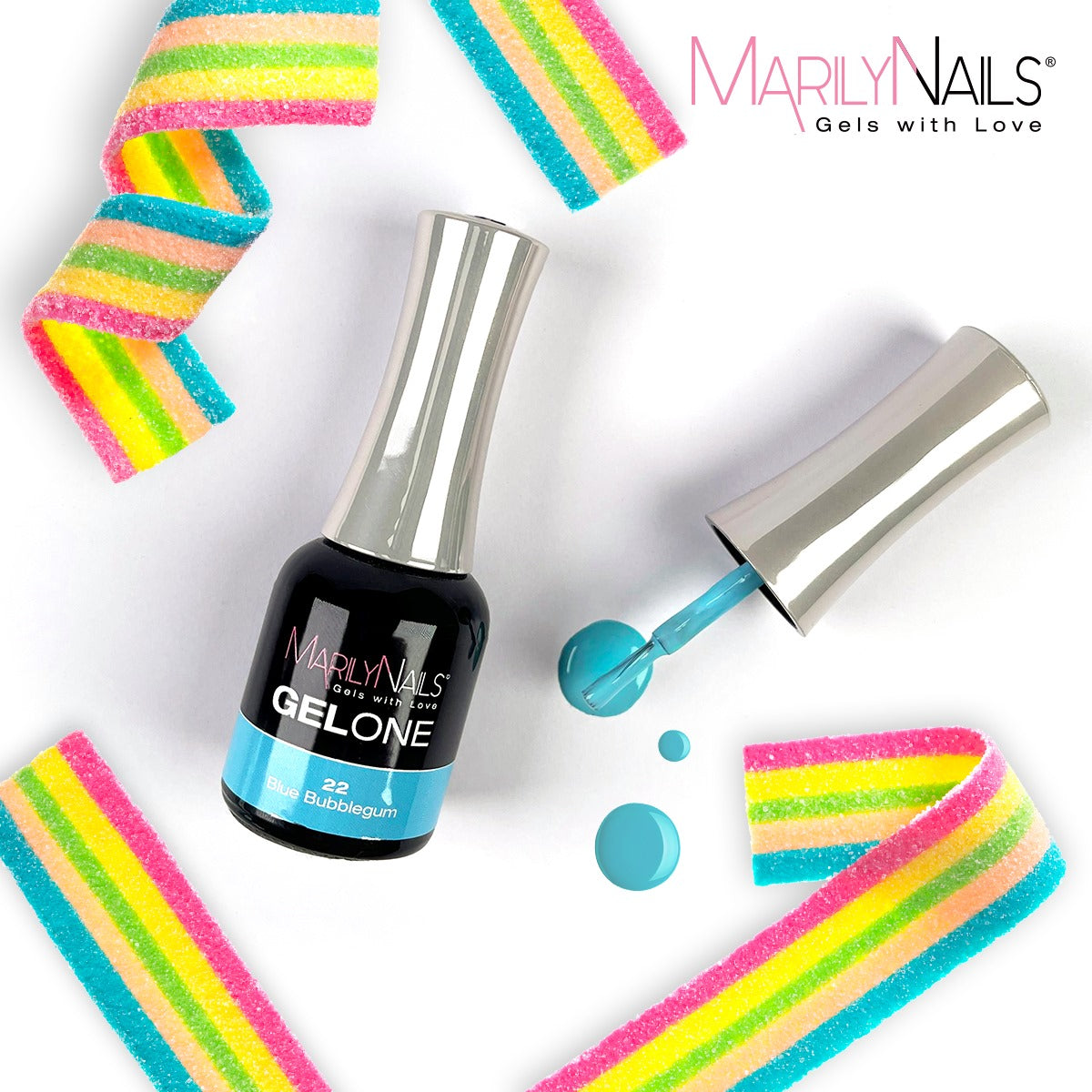 MarilyNails GelOne - 22 Blue bubblegum