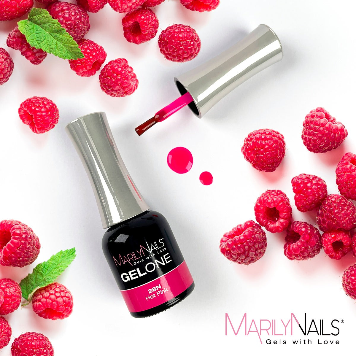 MarilyNails GelOne - 28n Hot pink