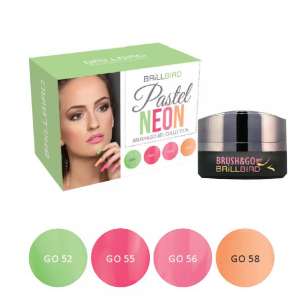 Pastel neon Brush & go colour kit