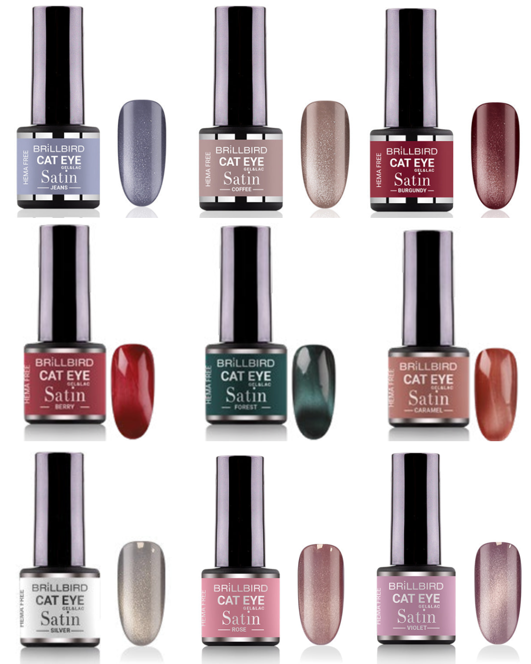 Satin Cat Eye Full Collection