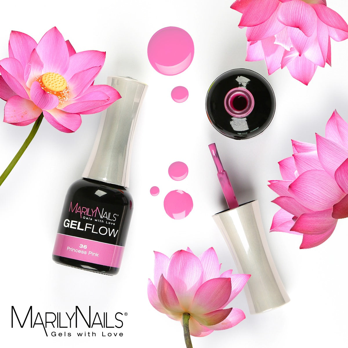 MarilyNails GelFlow - 36 Princess pink