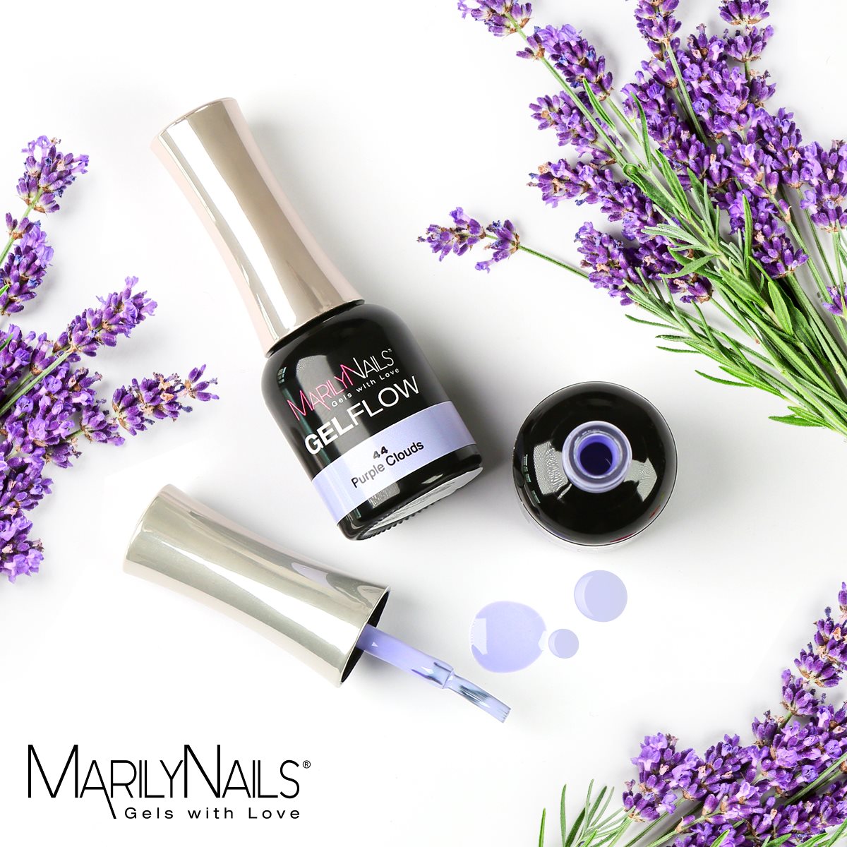 MarilyNails GelFlow - 44 Purple clouds