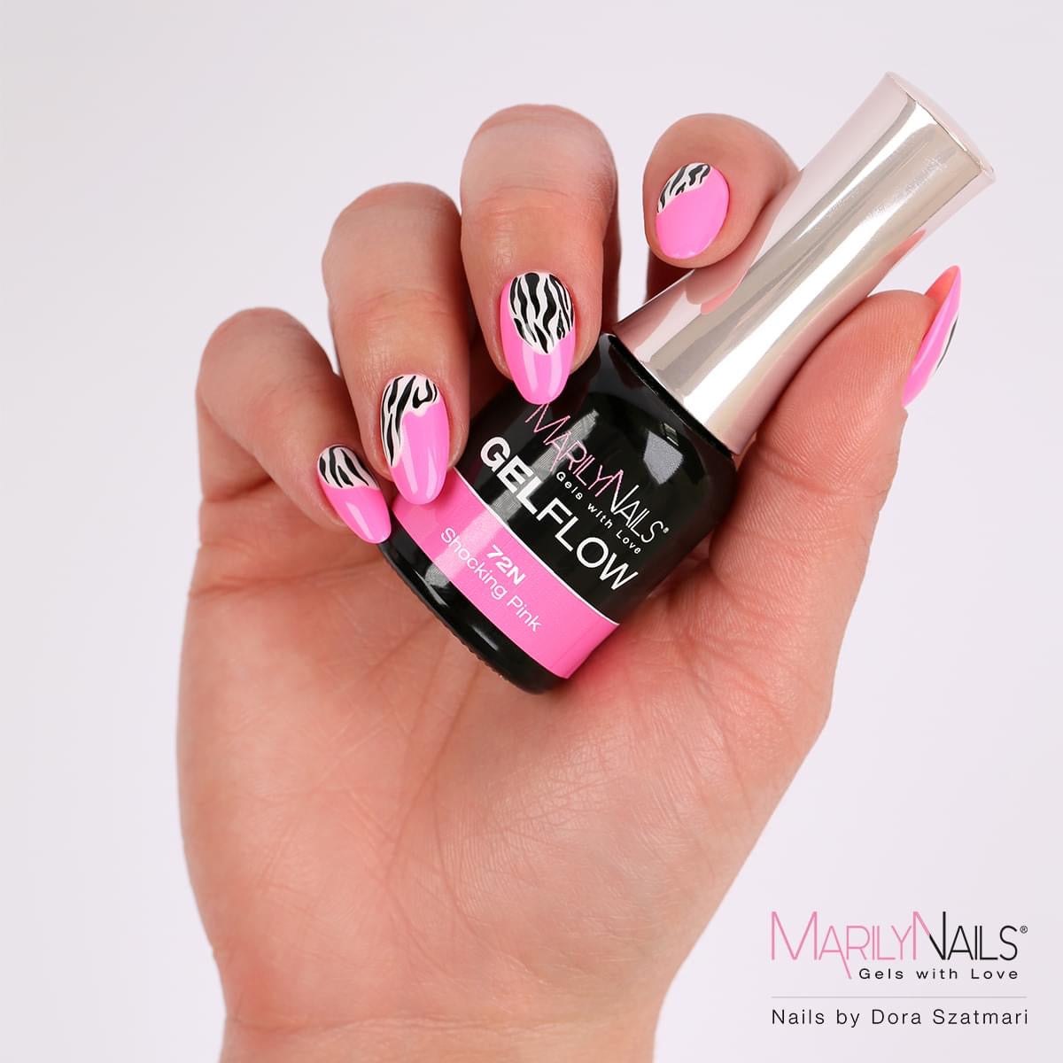 MarilyNails GelFlow - 72N Shocking pink