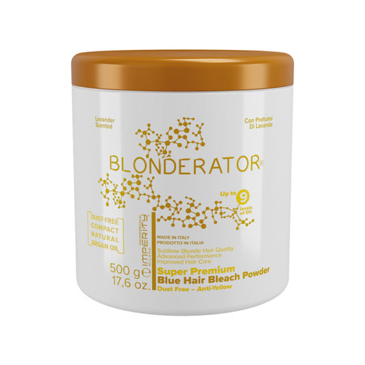 Super premium blue bleach powder with Argan oil