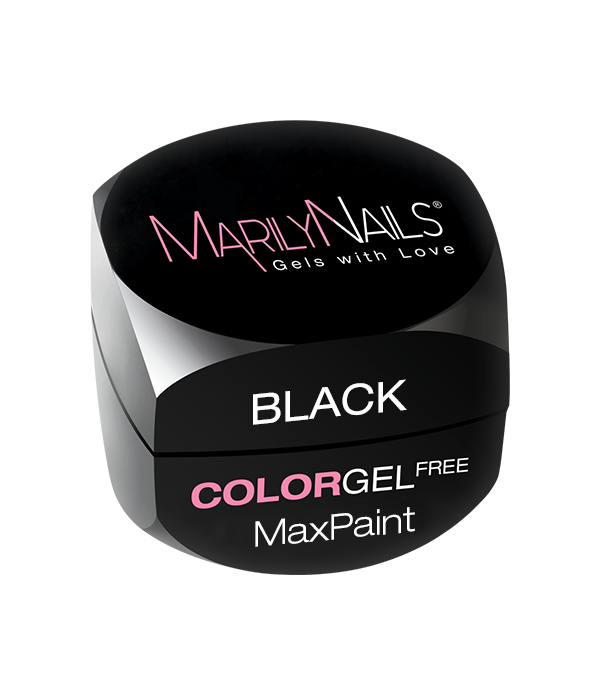MarilyNails MaxPaint color gel - Black